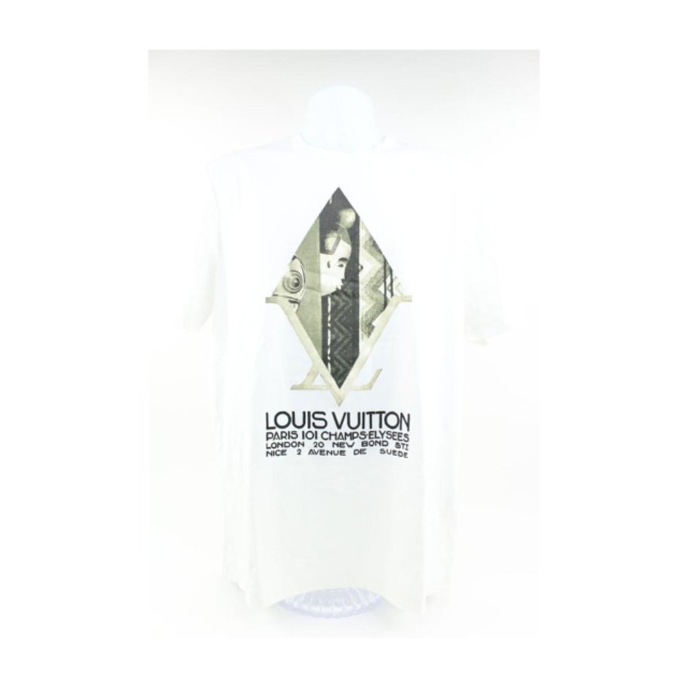 Louis Vuitton Men's XL Diamond Address Afircan Art LV T-Shirt 114lv17
